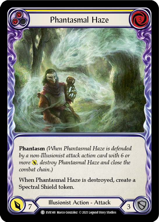 Phantasmal Haze (Yellow) [EVR148] (Everfest)  1st Edition Rainbow Foil | Good Games Cannington