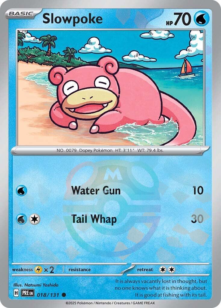 Slowpoke (018/131) (Master Ball Pattern) [Scarlet & Violet: Prismatic Evolutions] | Good Games Cannington