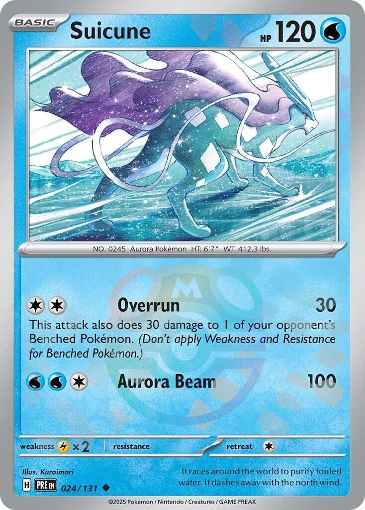 Suicune (024/131) (Master Ball Pattern) [Scarlet & Violet: Prismatic Evolutions] | Good Games Cannington