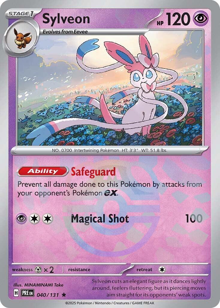 Sylveon (040/131) (Master Ball Pattern) [Scarlet & Violet: Prismatic Evolutions] | Good Games Cannington