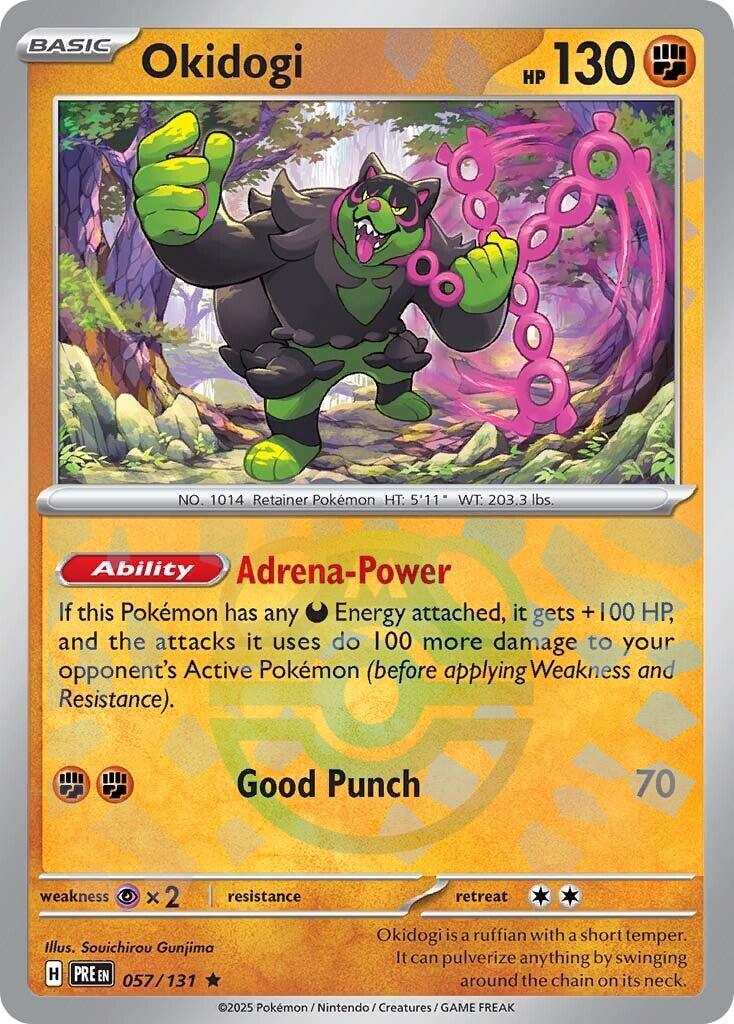 Okidogi (057/131) (Master Ball Pattern) [Scarlet & Violet: Prismatic Evolutions] | Good Games Cannington