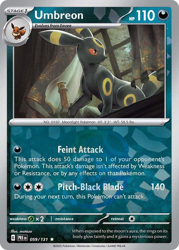 Umbreon (059/131) (Master Ball Pattern) [Scarlet & Violet: Prismatic Evolutions] | Good Games Cannington