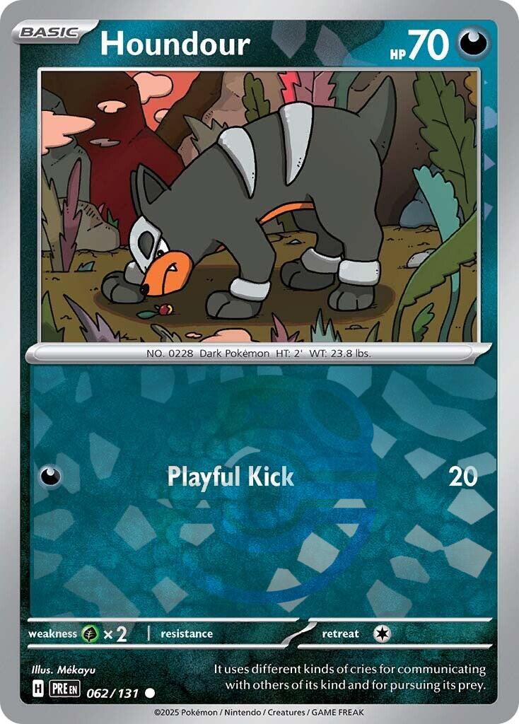 Houndour (062/131) (Master Ball Pattern) [Scarlet & Violet: Prismatic Evolutions] | Good Games Cannington
