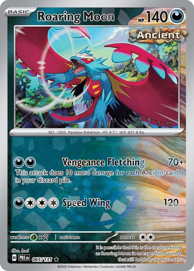 Roaring Moon (065/131) (Master Ball Pattern) [Scarlet & Violet: Prismatic Evolutions] | Good Games Cannington
