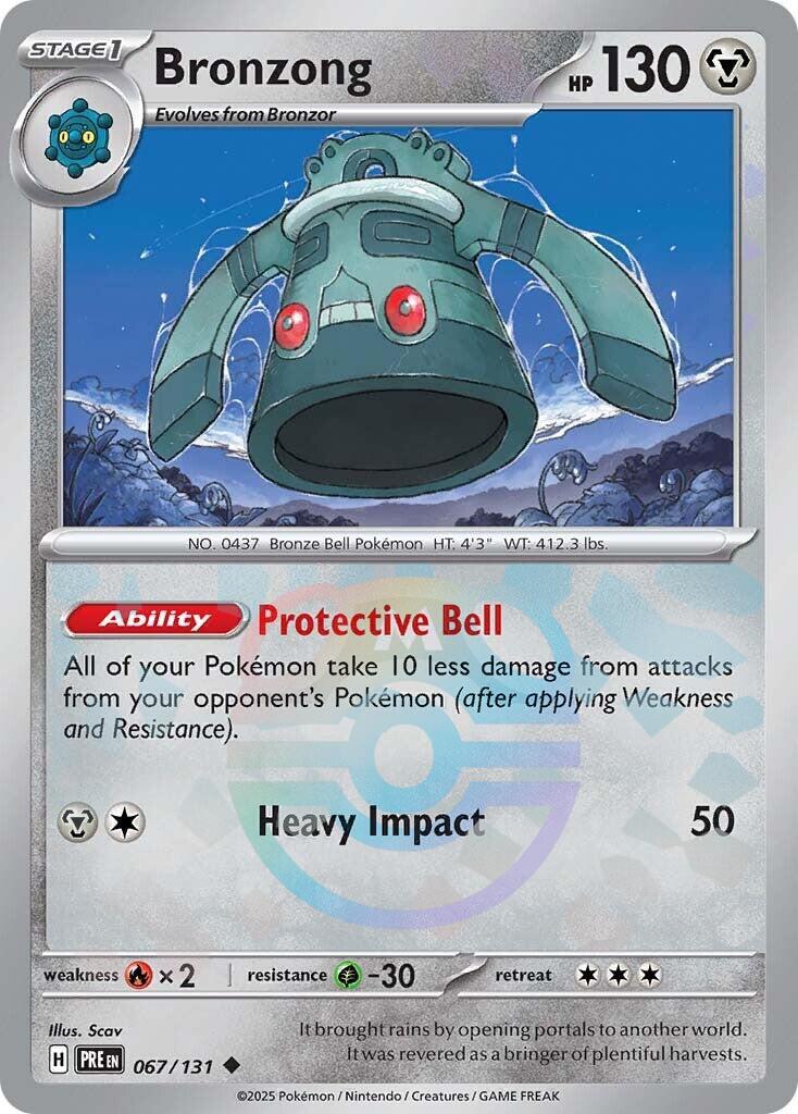 Bronzong (067/131) (Master Ball Pattern) [Scarlet & Violet: Prismatic Evolutions] | Good Games Cannington