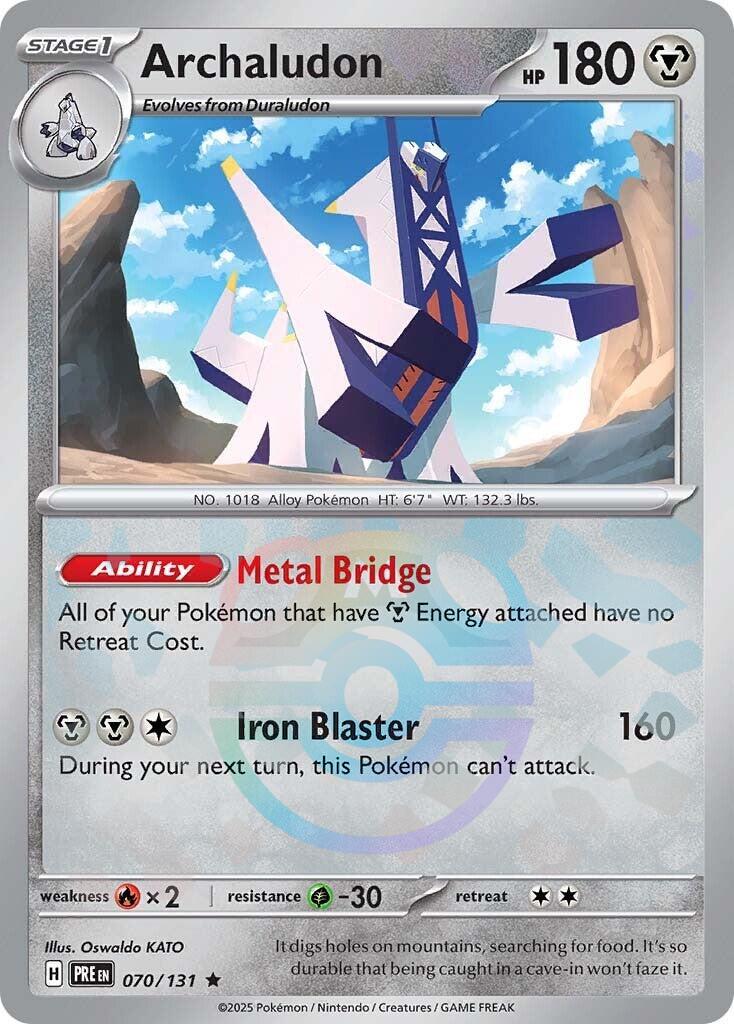 Archaludon (070/131) (Master Ball Pattern) [Scarlet & Violet: Prismatic Evolutions] | Good Games Cannington