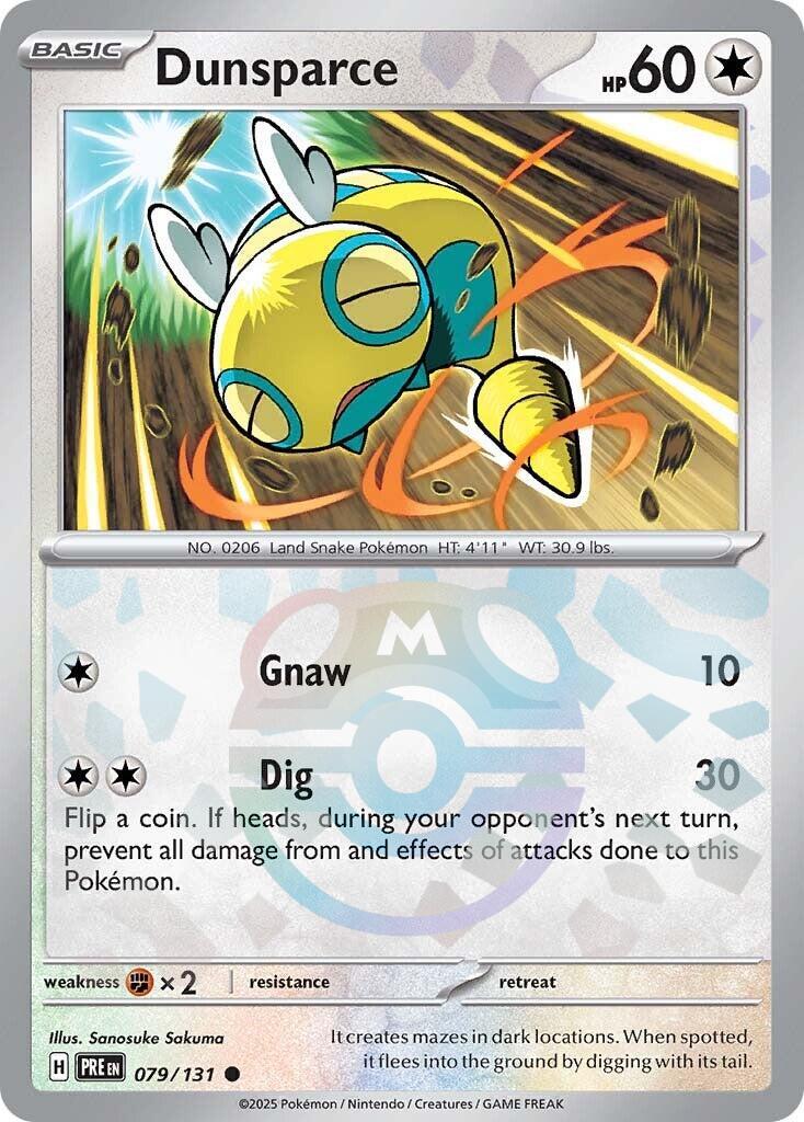 Dunsparce (079/131) (Master Ball Pattern) [Scarlet & Violet: Prismatic Evolutions] | Good Games Cannington
