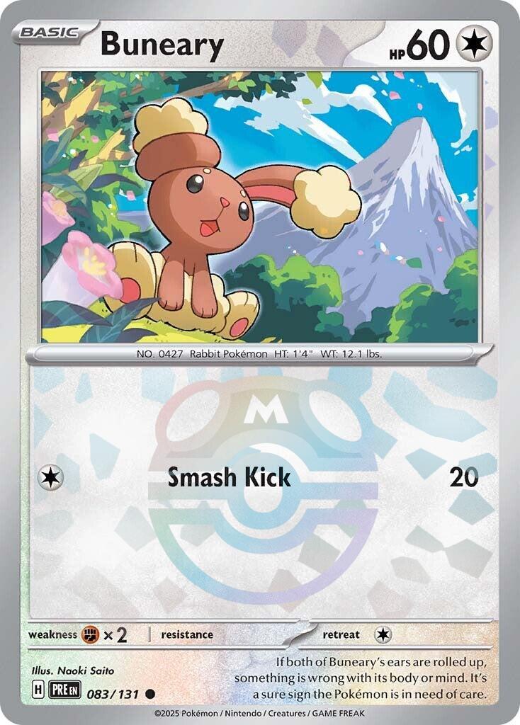 Buneary (083/131) (Master Ball Pattern) [Scarlet & Violet: Prismatic Evolutions] | Good Games Cannington