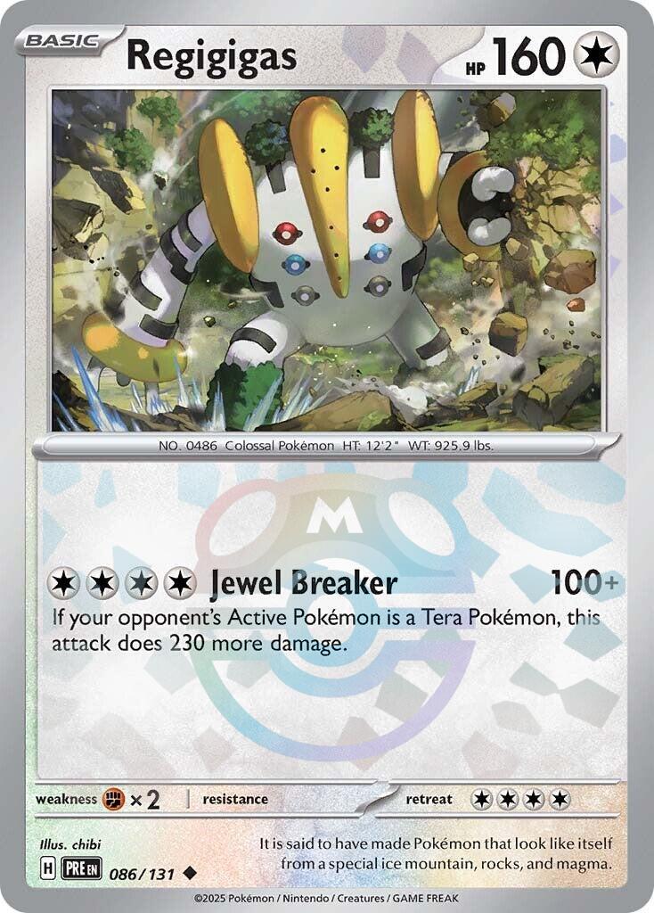 Regigigas (086/131) (Master Ball Pattern) [Scarlet & Violet: Prismatic Evolutions] | Good Games Cannington