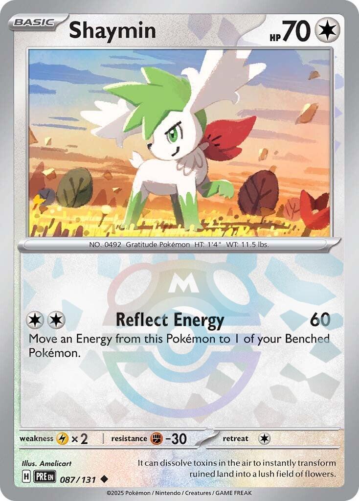 Shaymin (087/131) (Master Ball Pattern) [Scarlet & Violet: Prismatic Evolutions] | Good Games Cannington