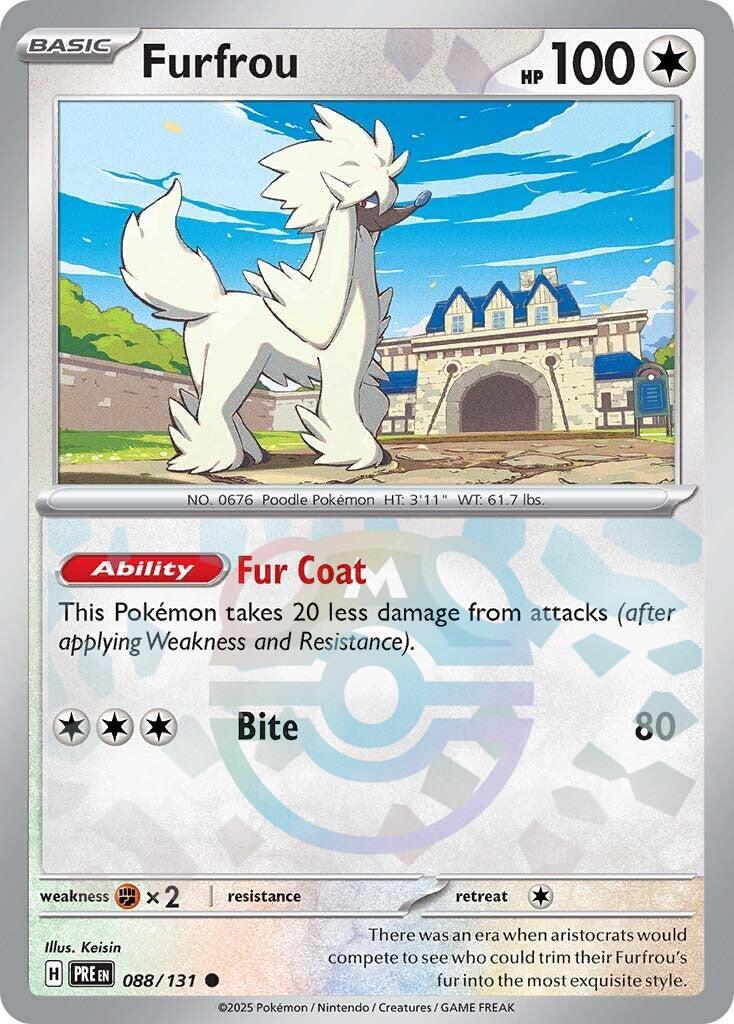 Furfrou (088/131) (Master Ball Pattern) [Scarlet & Violet: Prismatic Evolutions] | Good Games Cannington