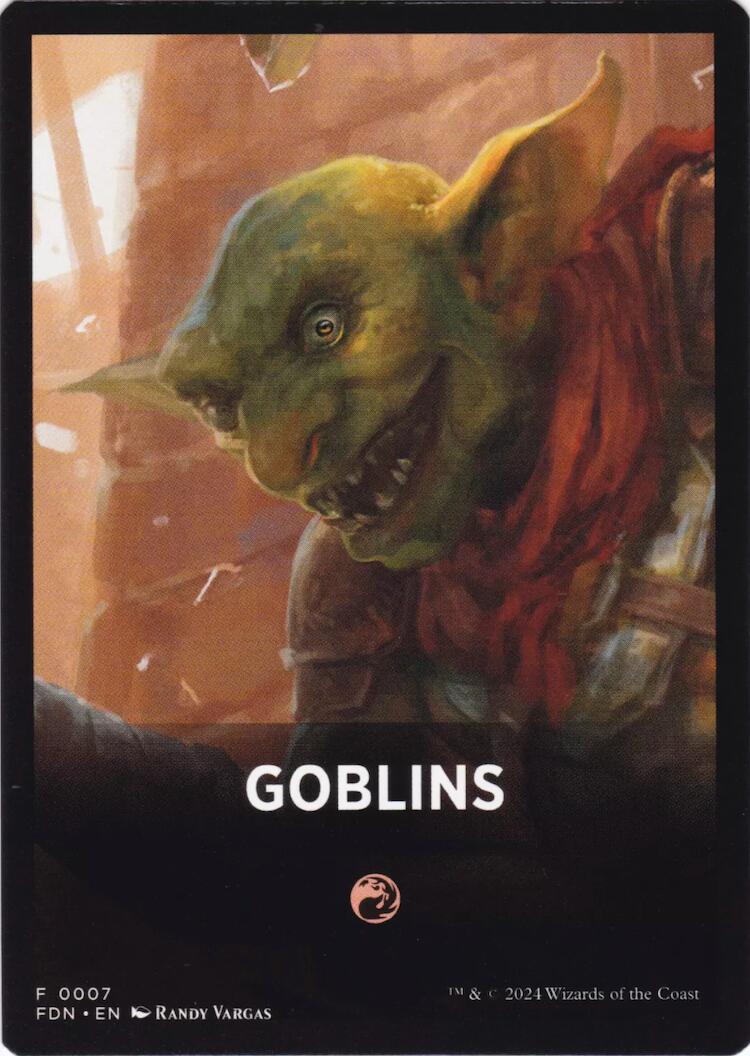Goblins Theme Card [Foundations Tokens] | Good Games Cannington