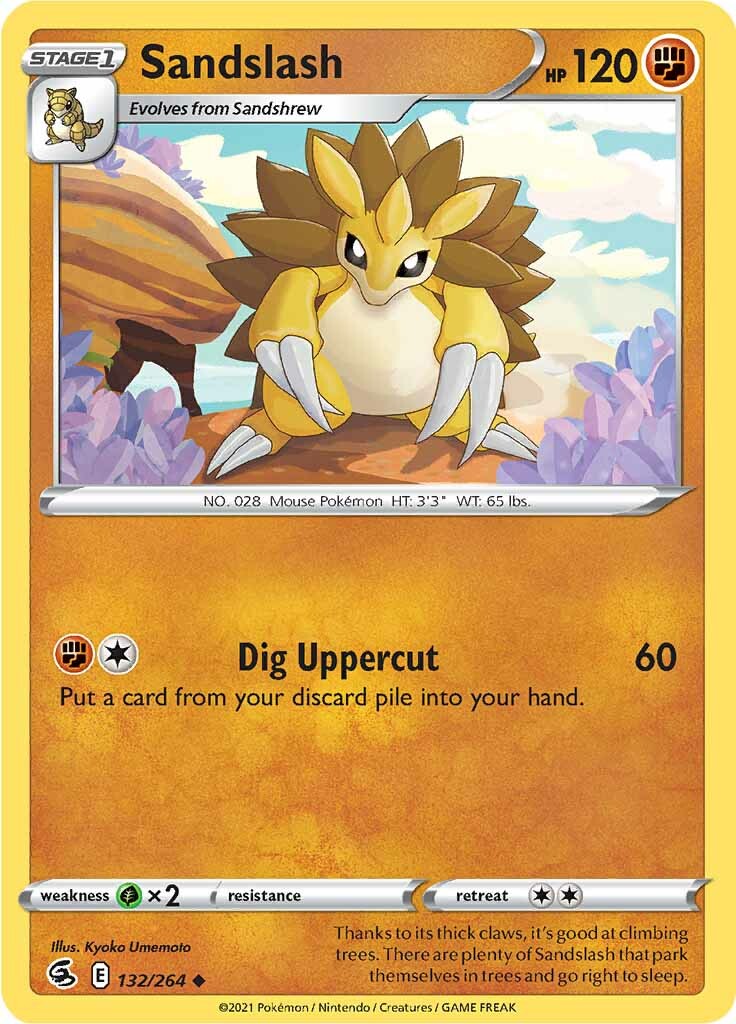 Sandslash (132/264) [Sword & Shield: Fusion Strike] | Good Games Cannington