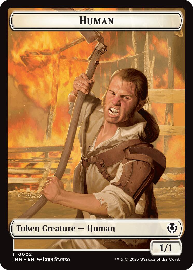 Spirit // Human (0002) Double-Sided Token [Innistrad Remastered Tokens] | Good Games Cannington