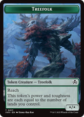 Treefolk // Emblem - Wrenn and Seven Double-Sided Token [Innistrad Remastered Tokens] | Good Games Cannington