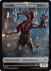 Eldrazi Horror // Human Soldier (0003) Double-Sided Token [Innistrad Remastered Tokens] | Good Games Cannington