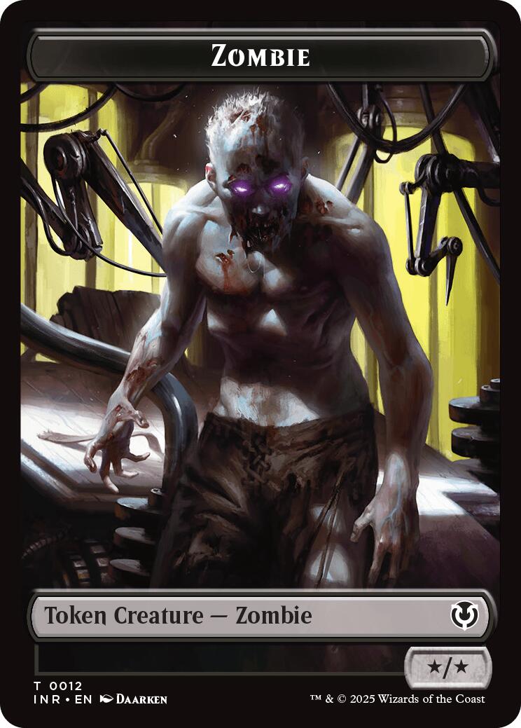 Zombie (0011) // Zombie (0012) Double-Sided Token [Innistrad Remastered Tokens] | Good Games Cannington