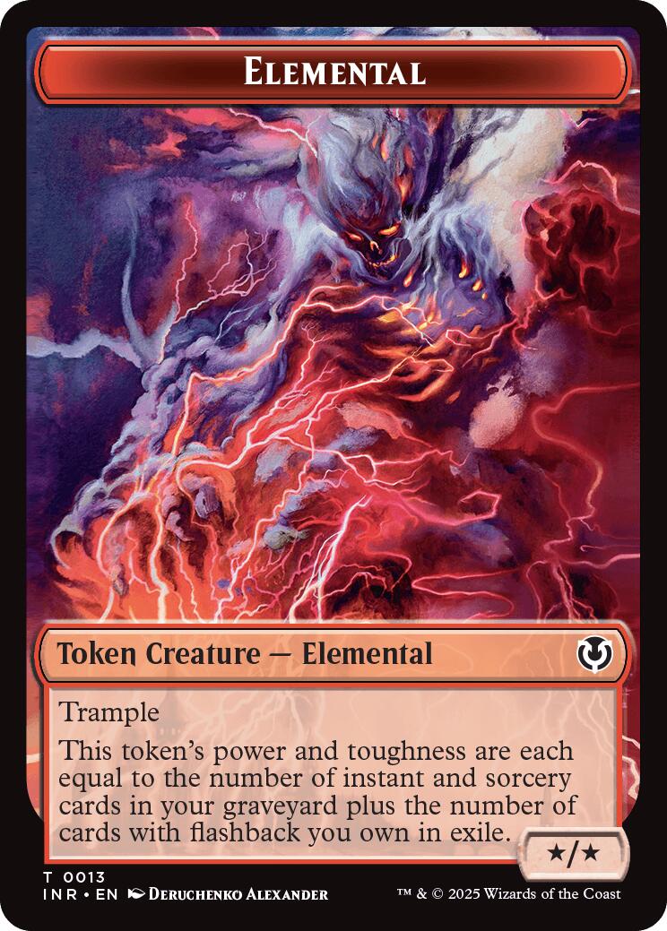 Elemental // Human (0014) Double-Sided Token [Innistrad Remastered Tokens] | Good Games Cannington