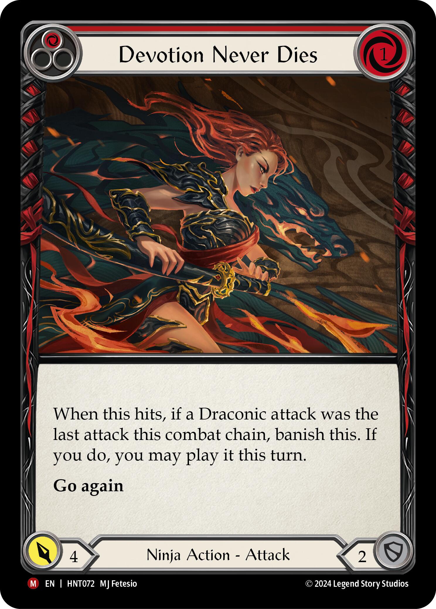 Devotion Never Dies [HNT072] (The Hunted)  Rainbow Foil | Good Games Cannington