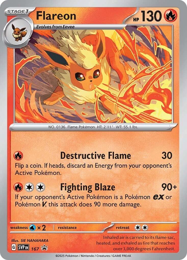 Flareon (SVP167) [Scarlet & Violet: Black Star Promos] | Good Games Cannington