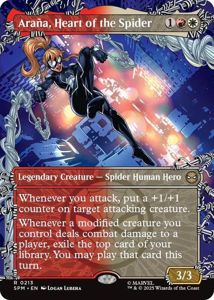 Araña, Heart of the Spider 213/198 (Marvel's Spider-Man)  - Showcase Foil | Good Games Cannington