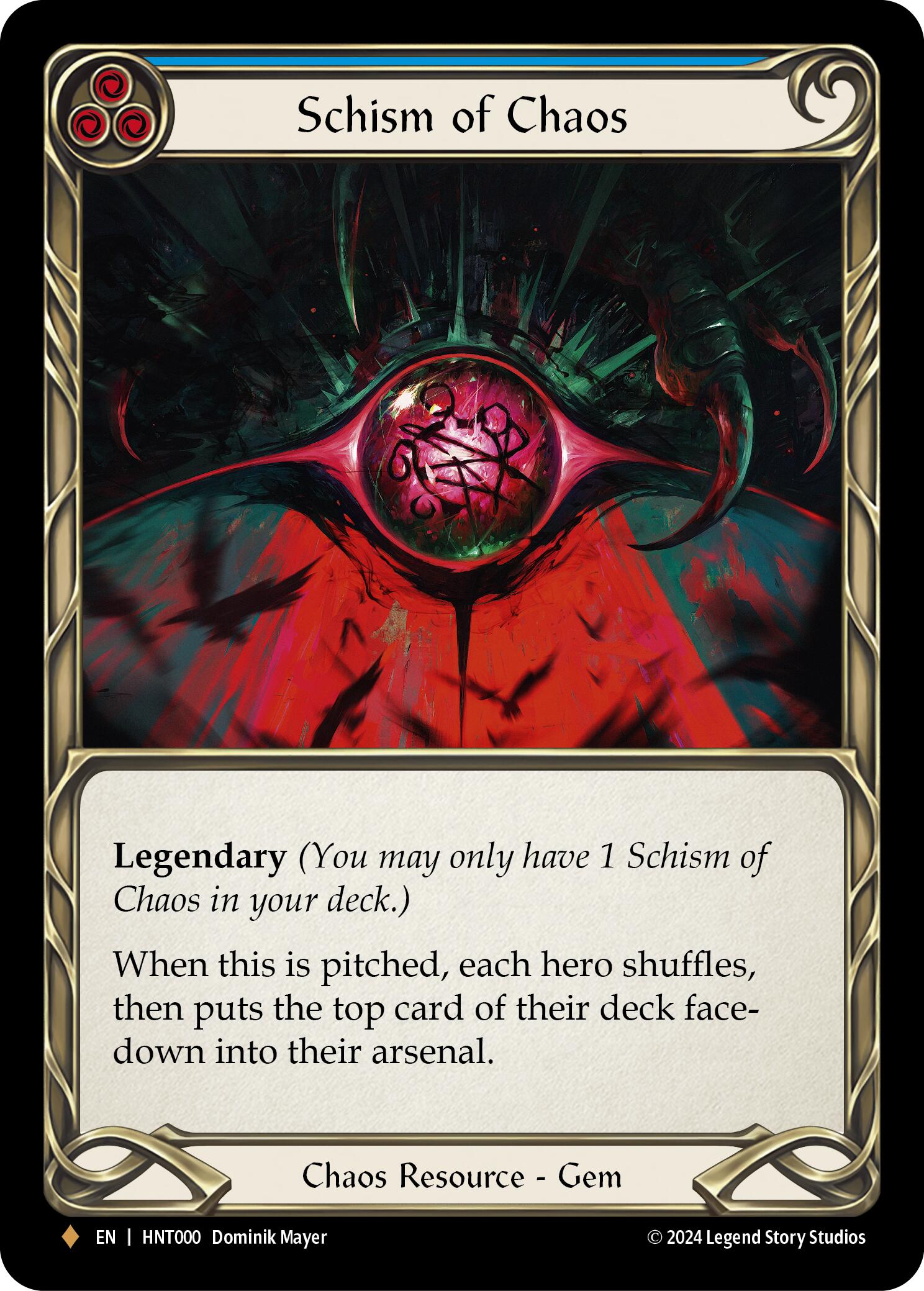 Schism of Chaos [HNT000] (The Hunted)  Cold Foil | Good Games Cannington
