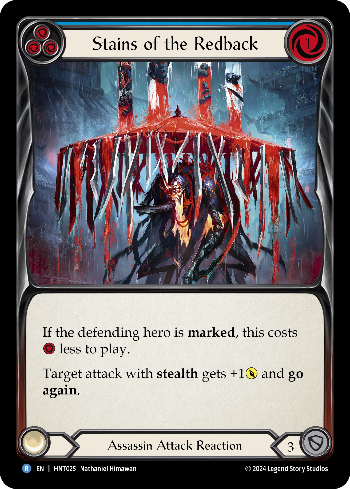 Stains of the Redback (Blue) [HNT025] (The Hunted) | Good Games Cannington