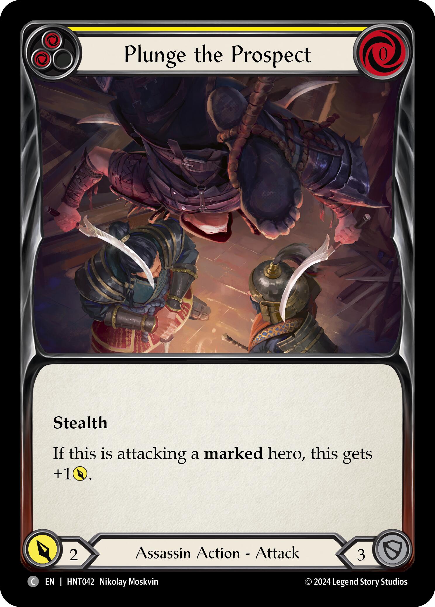 Plunge the Prospect (Yellow) [HNT042] (The Hunted) | Good Games Cannington