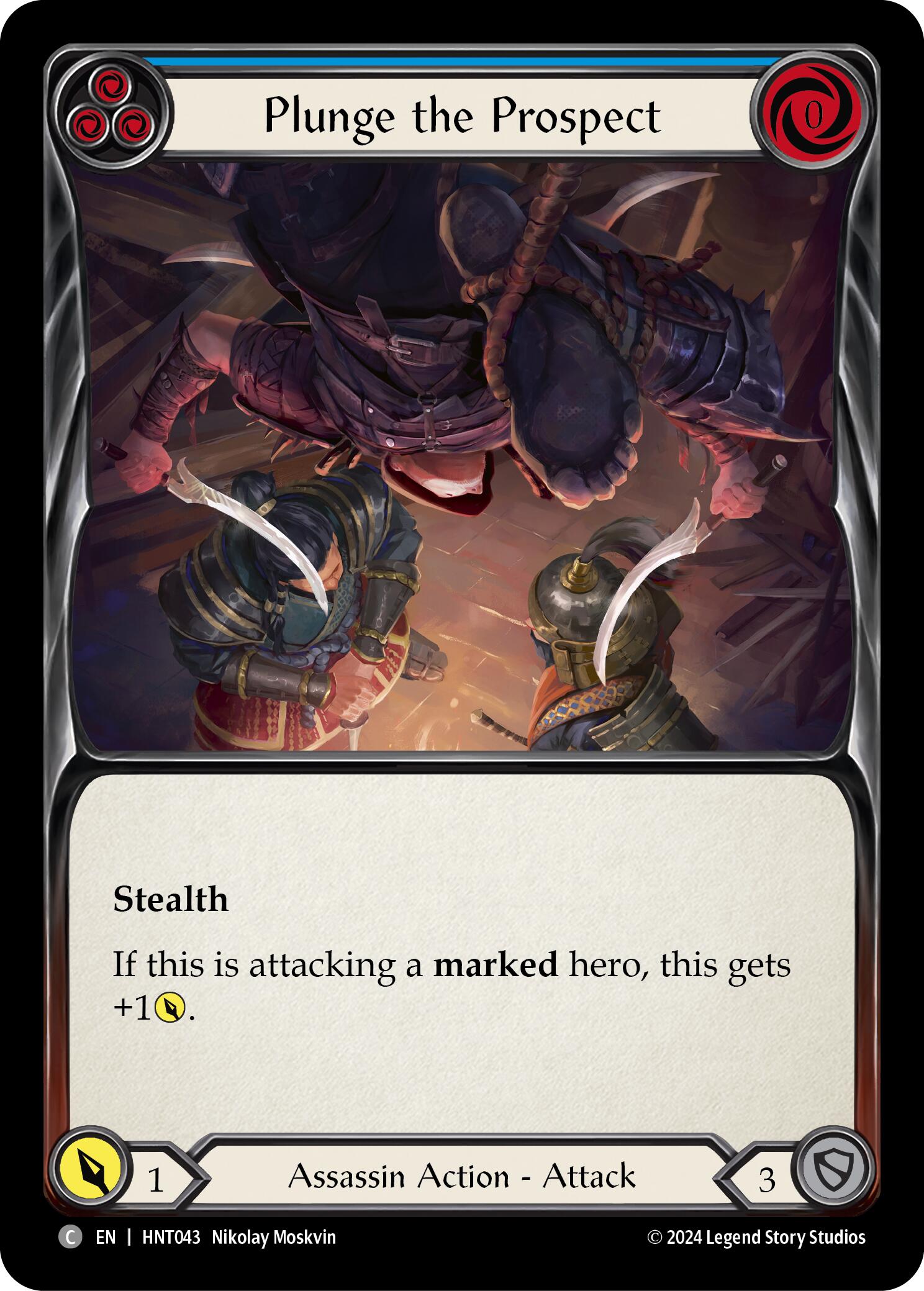 Plunge the Prospect (Blue) [HNT043] (The Hunted) | Good Games Cannington