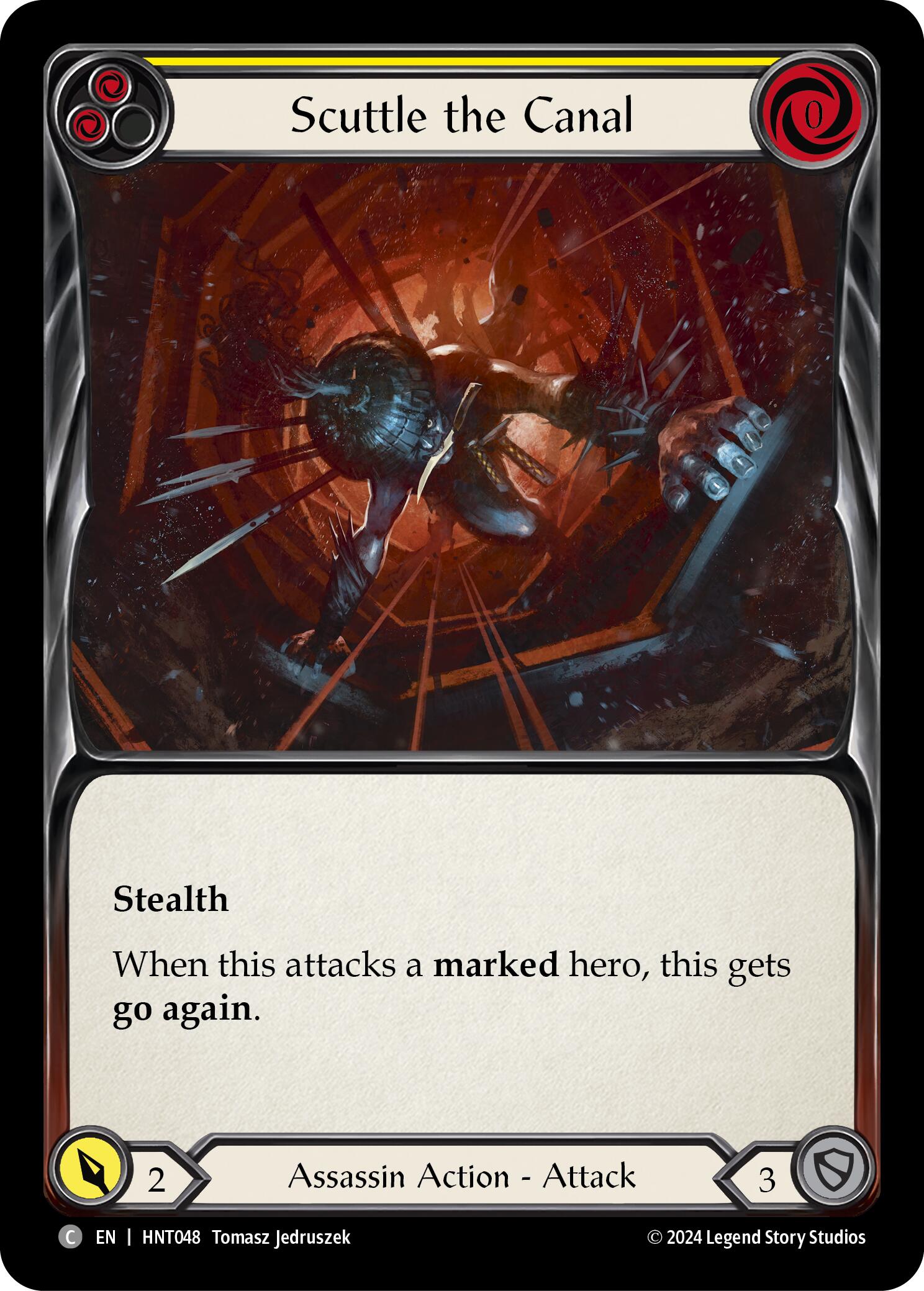 Scuttle the Canal (Yellow) [HNT048] (The Hunted) | Good Games Cannington