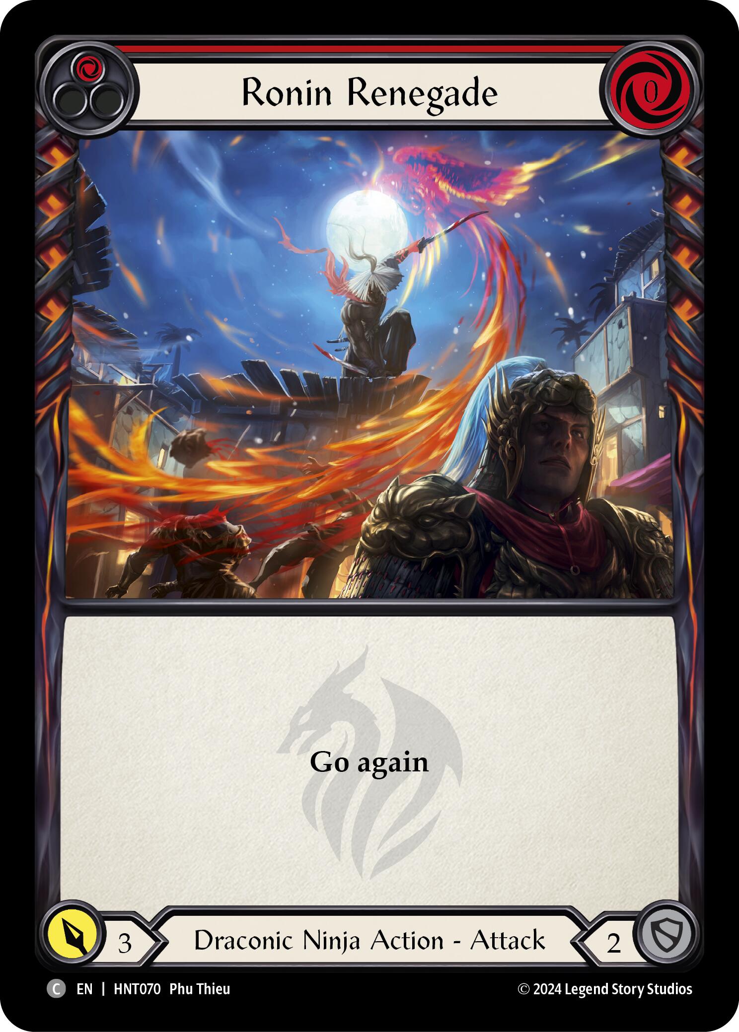 Ronin Renegade (Red) [HNT070] (The Hunted)  Rainbow Foil | Good Games Cannington