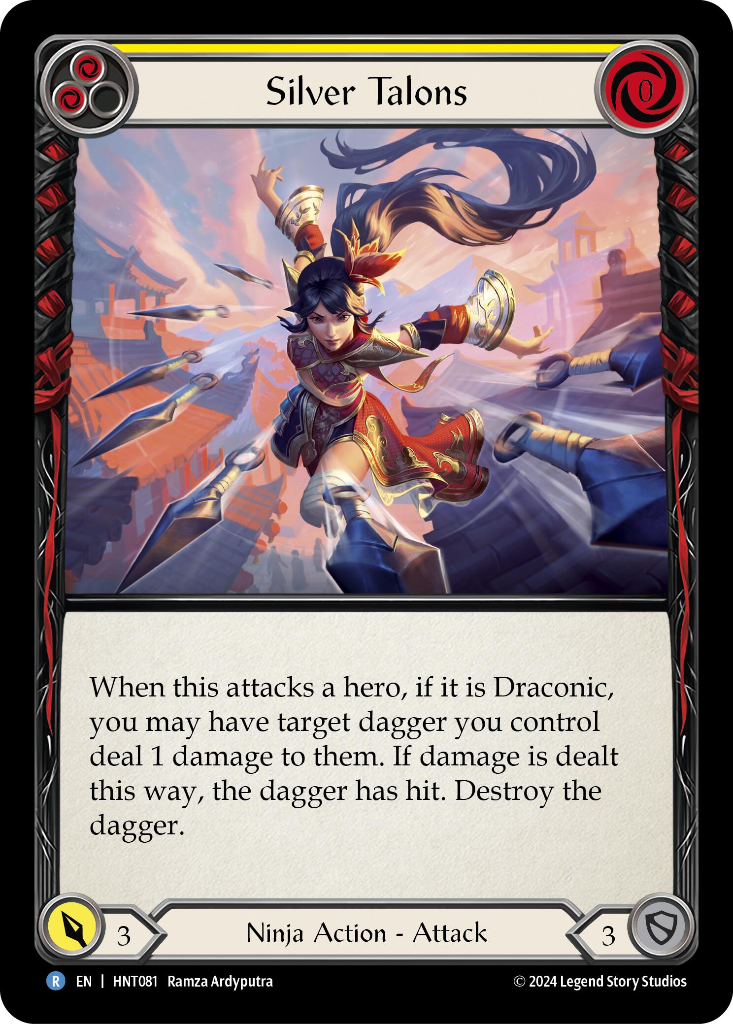 Silver Talons (Yellow) [HNT081] (The Hunted) | Good Games Cannington