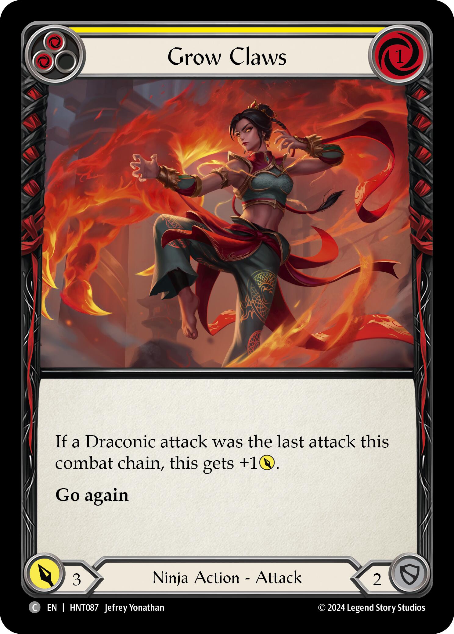 Grow Claws (Yellow) [HNT087] (The Hunted) | Good Games Cannington