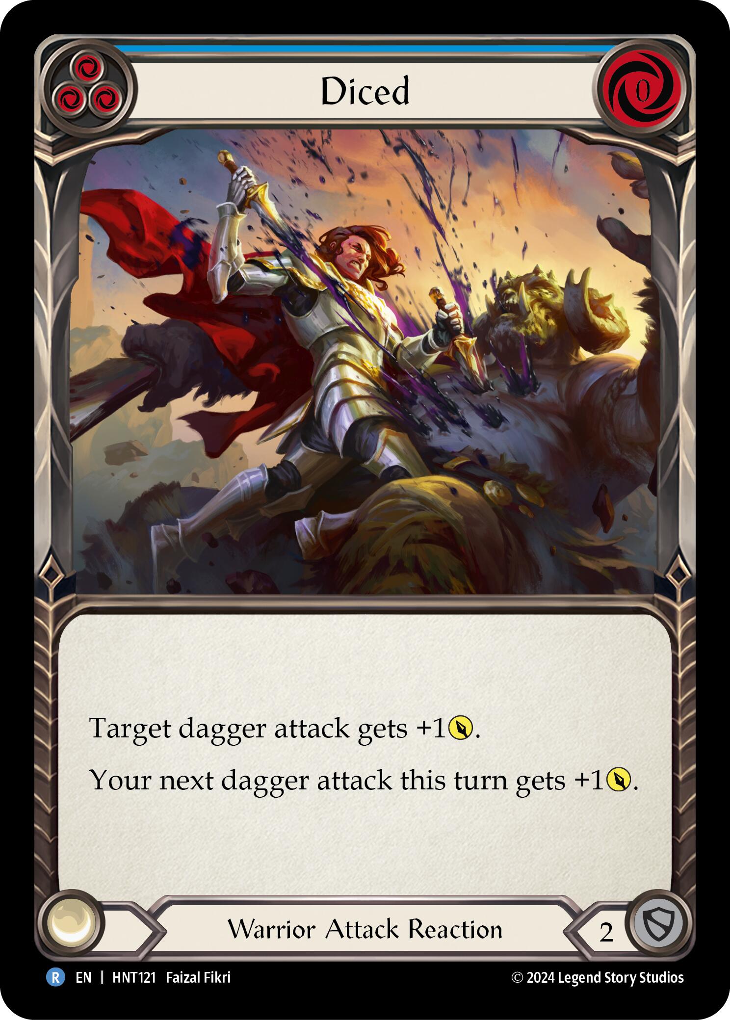 Diced (Blue) [HNT121] (The Hunted) | Good Games Cannington