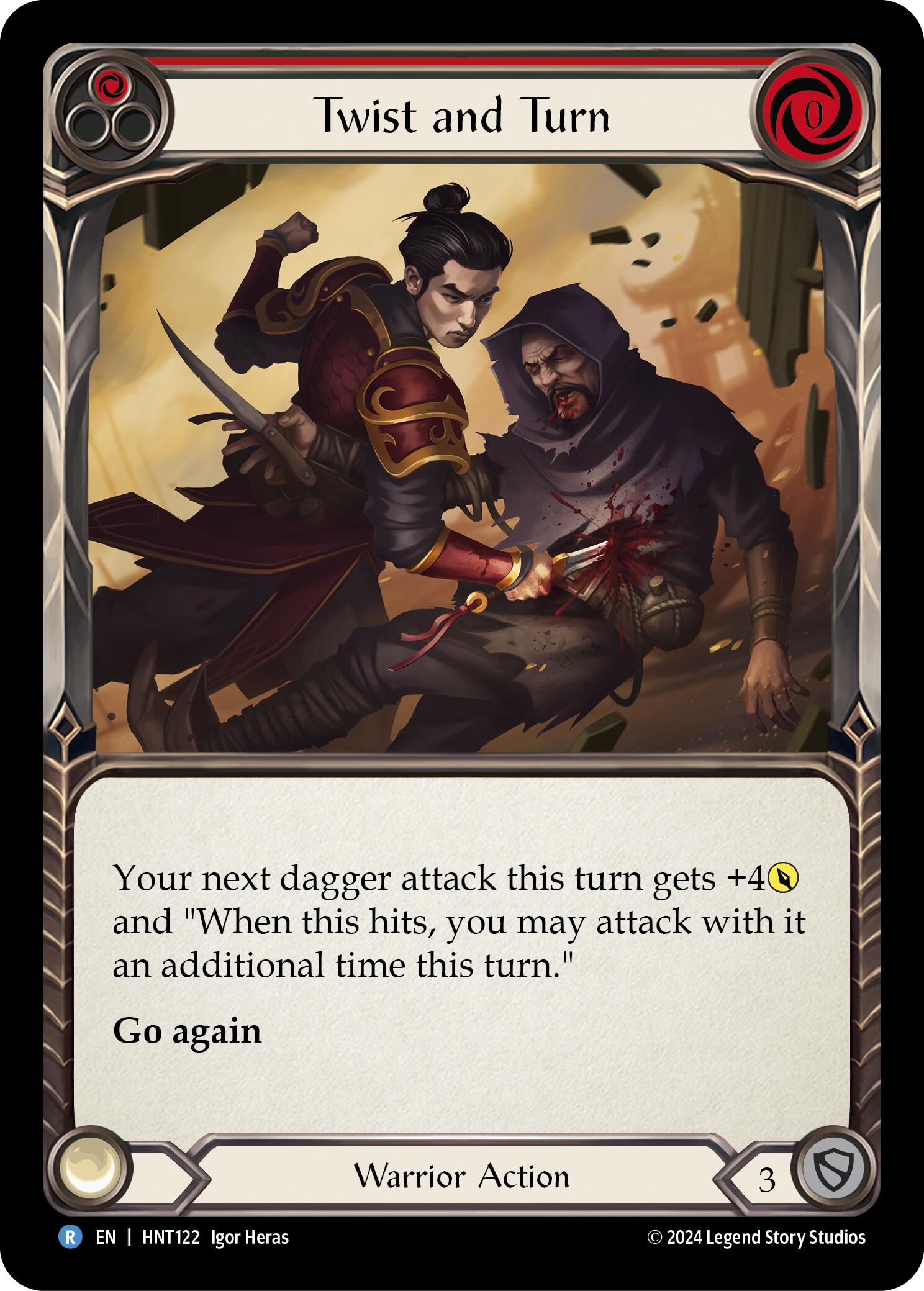 Twist and Turn (Red) [HNT122] (The Hunted)  Rainbow Foil | Good Games Cannington