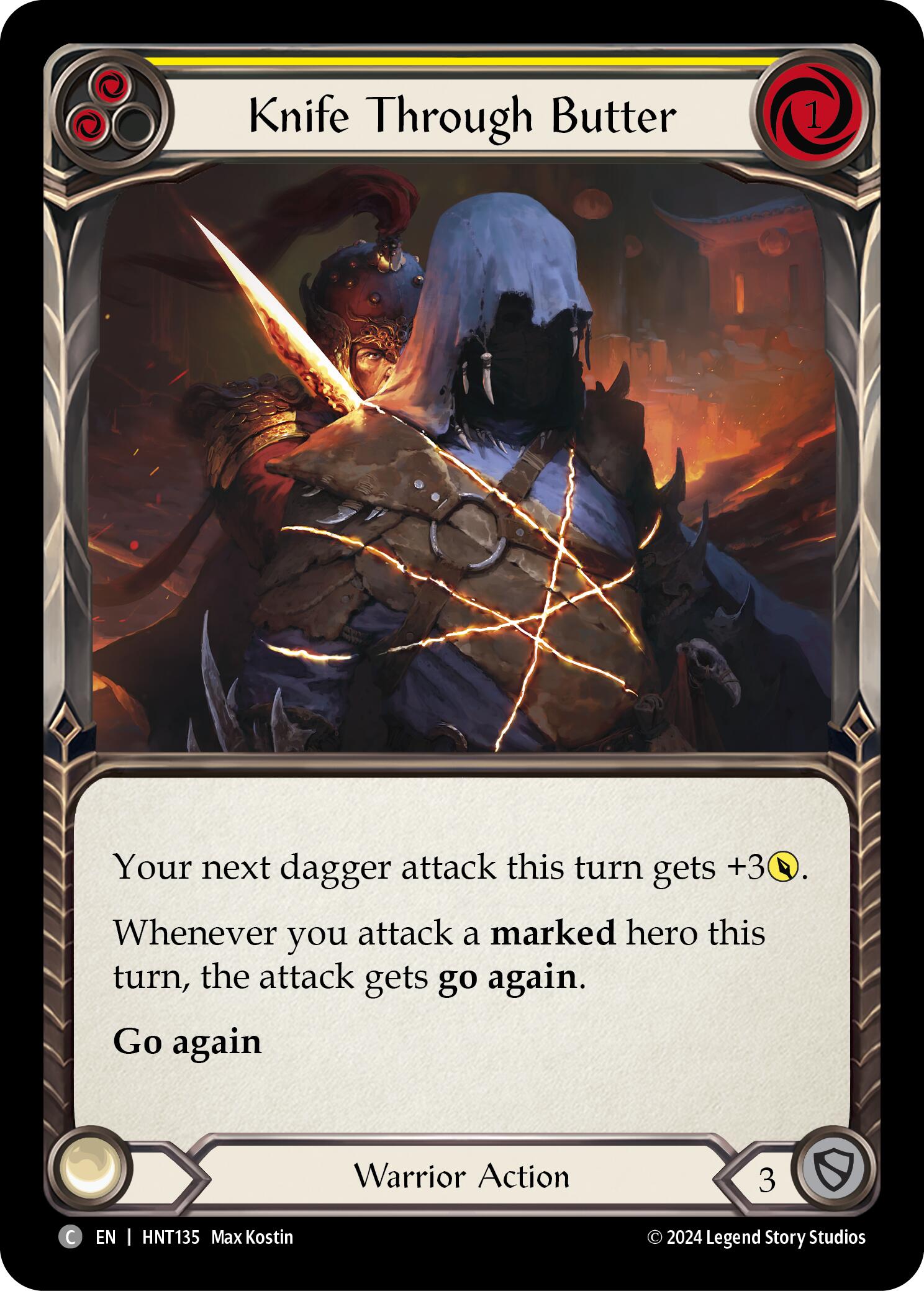 Knife through Butter (Yellow) [HNT135] (The Hunted) | Good Games Cannington