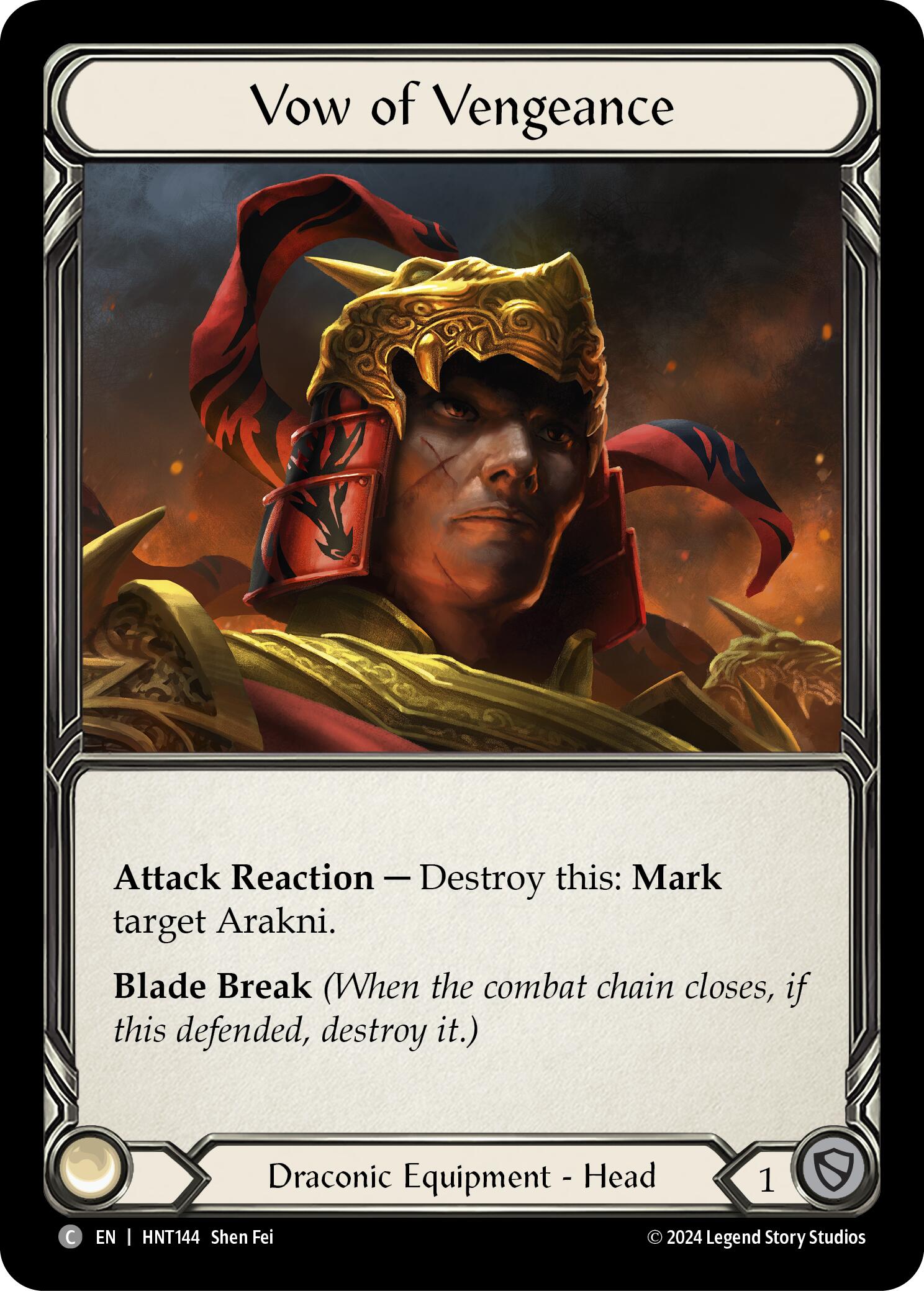 Vow of Vengeance [HNT144] (The Hunted)  Cold Foil | Good Games Cannington