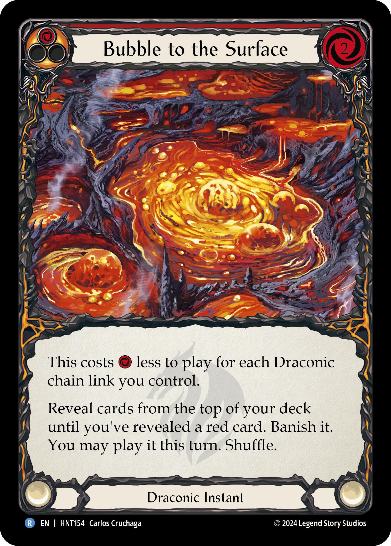 Bubble to the Surface (Red) [HNT154] (The Hunted)  Rainbow Foil | Good Games Cannington