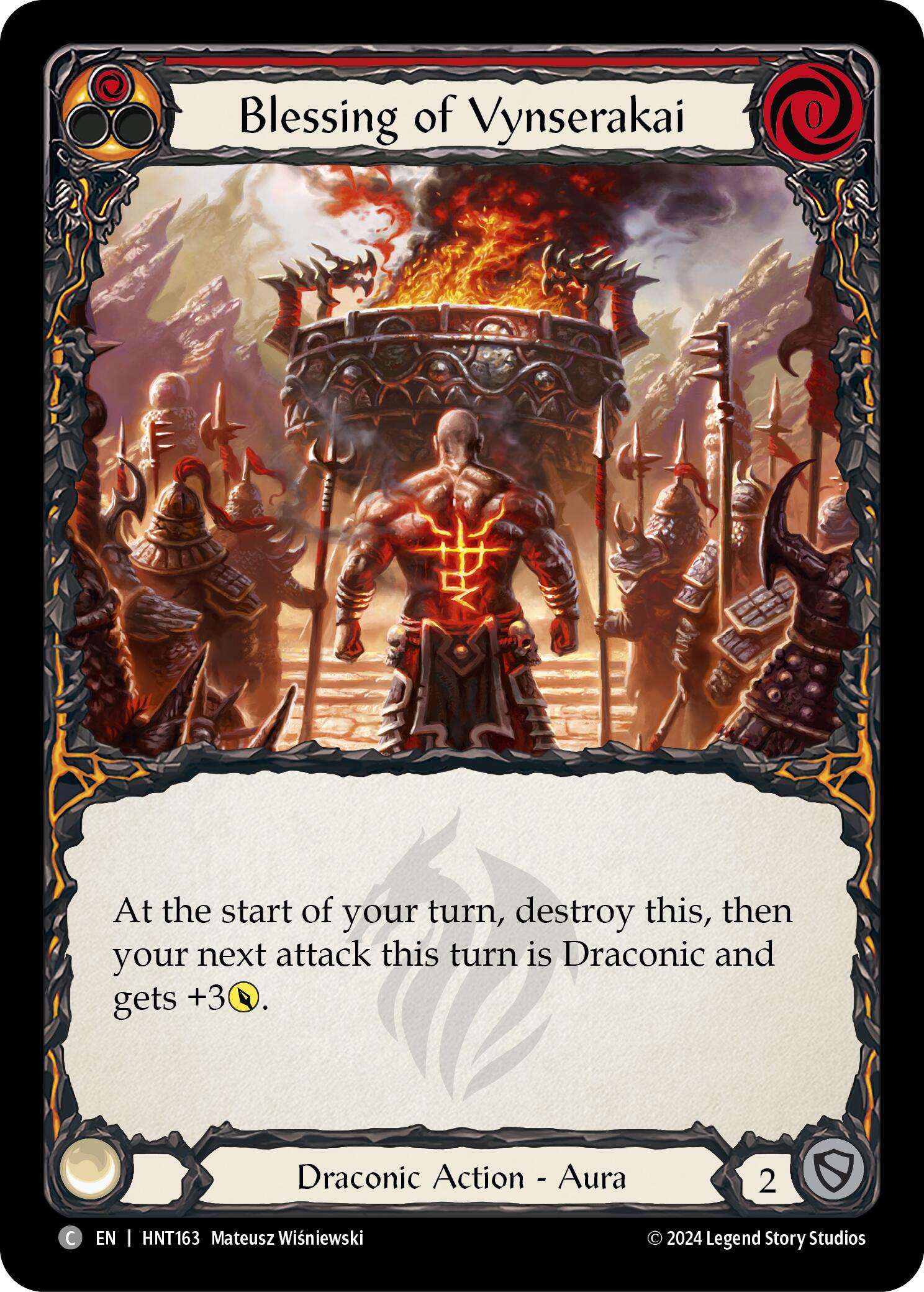 Blessing of Vynserakai (Red) [HNT163] (The Hunted) | Good Games Cannington