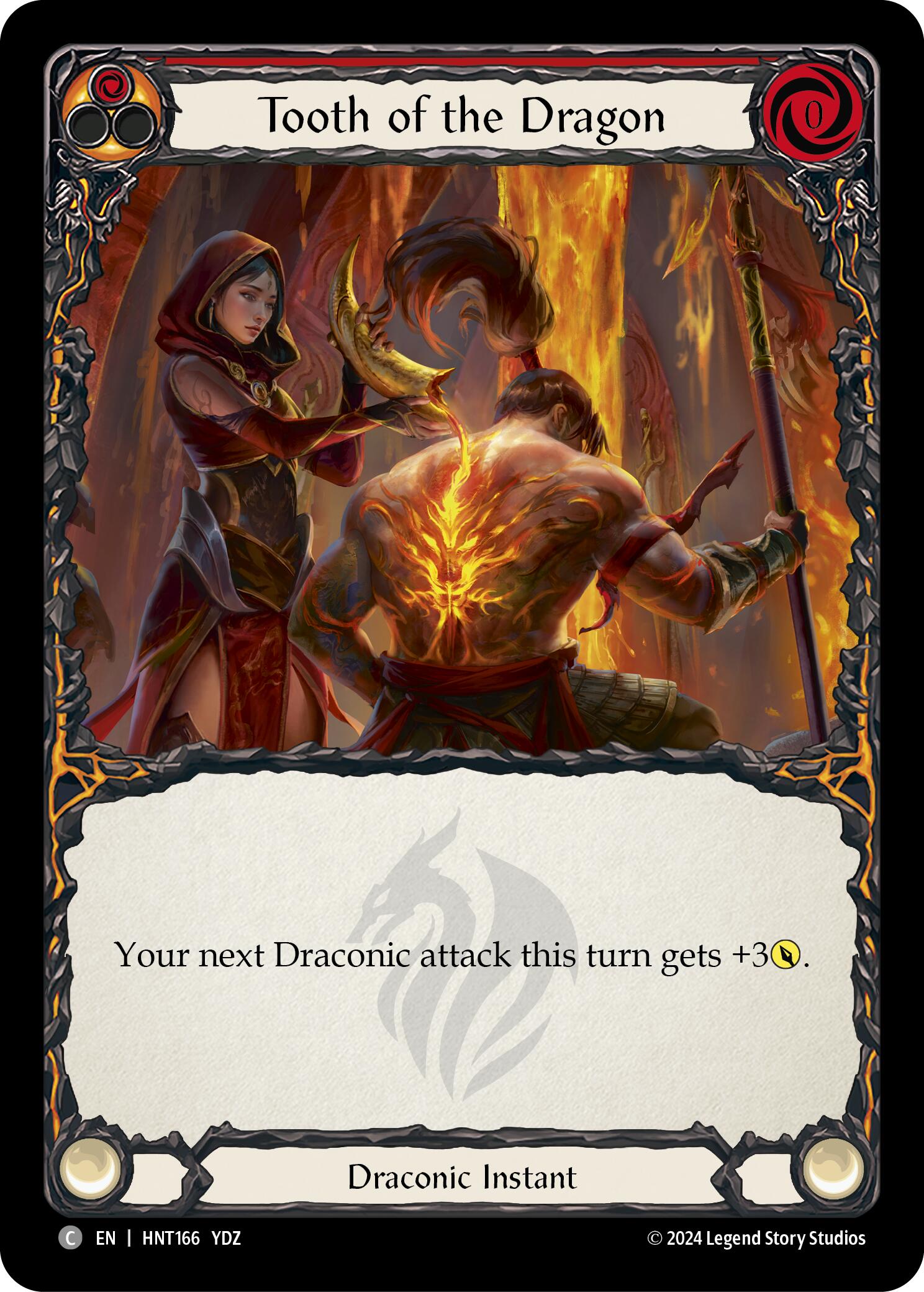 Tooth of the Dragon (Red) [HNT166] (The Hunted)  Rainbow Foil | Good Games Cannington