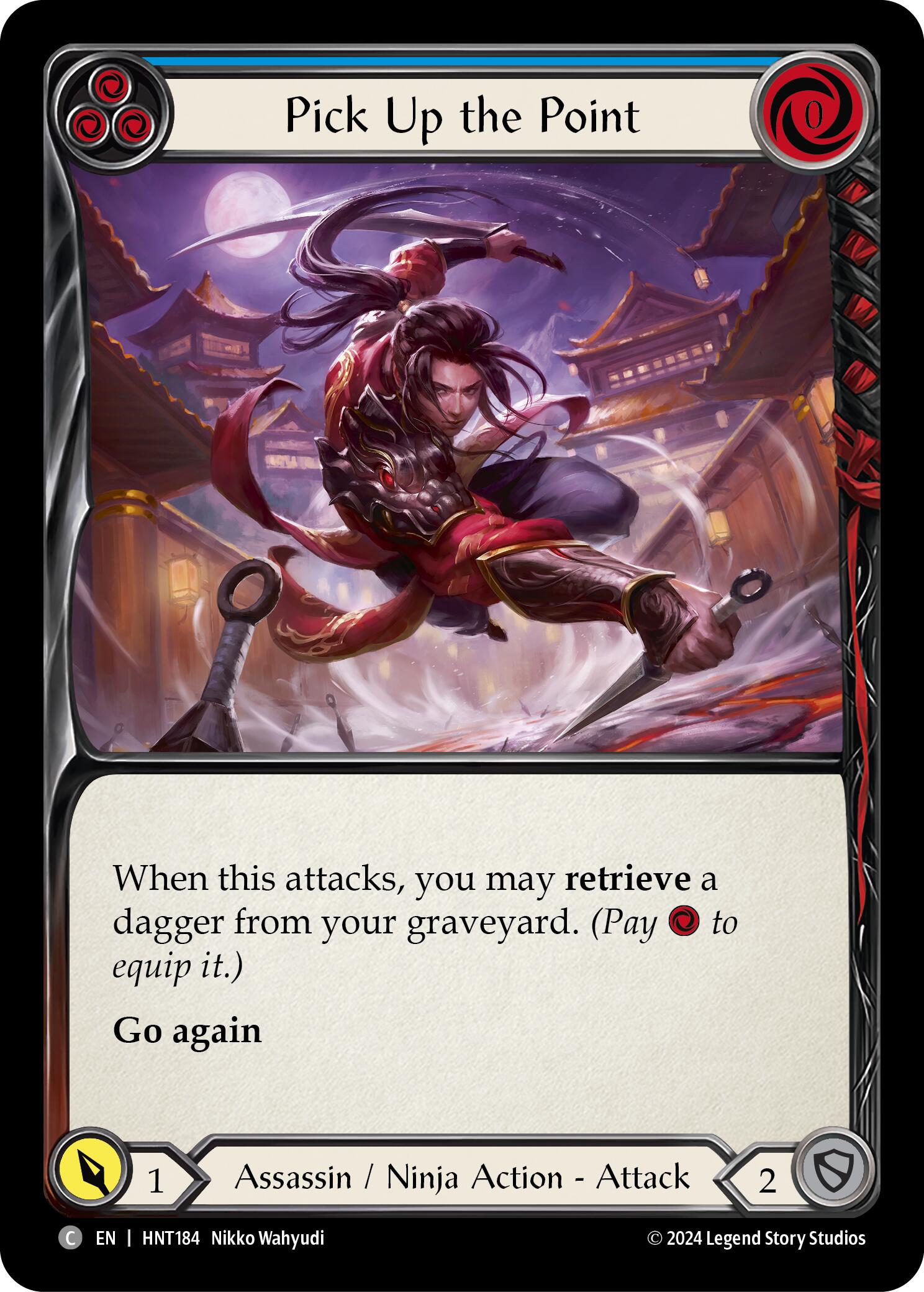 Pick Up the Point (Blue) [HNT184] (The Hunted)  Rainbow Foil | Good Games Cannington