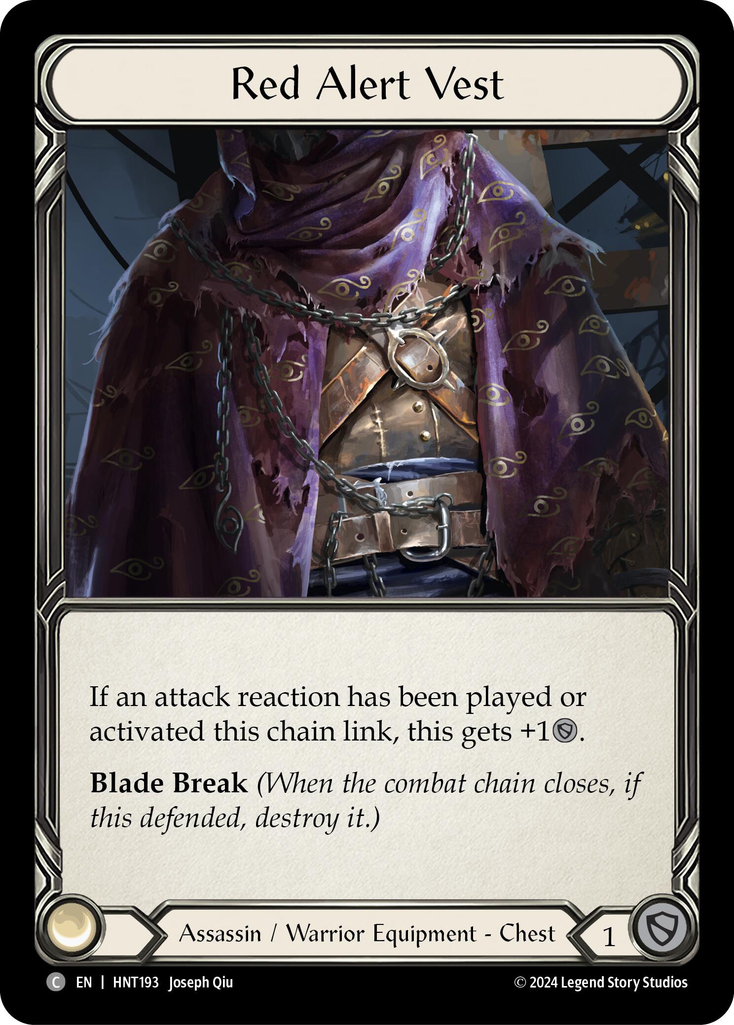 Red Alert Vest [HNT193] (The Hunted)  Cold Foil | Good Games Cannington