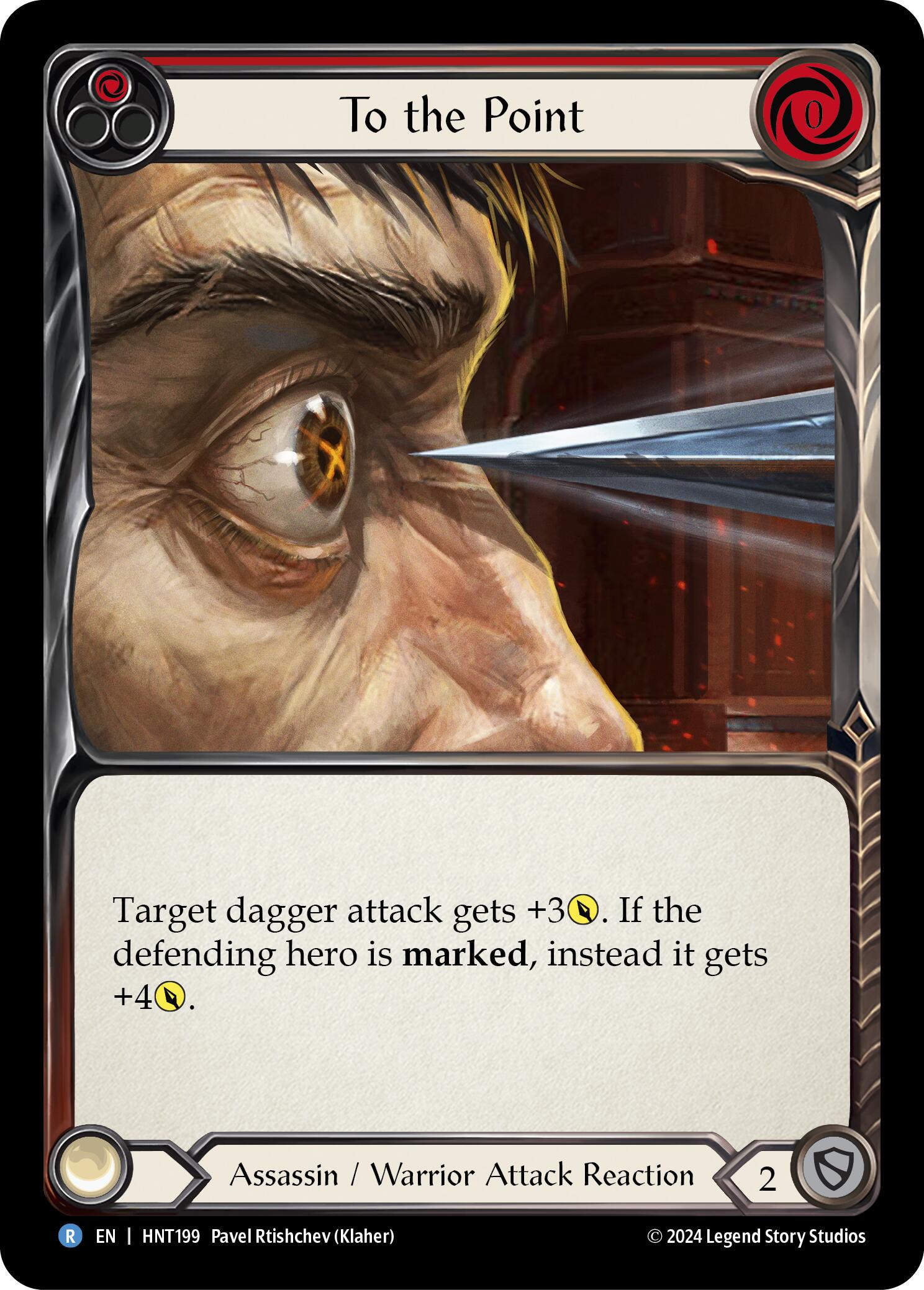 To the Point (Red) [HNT199] (The Hunted)  Rainbow Foil | Good Games Cannington