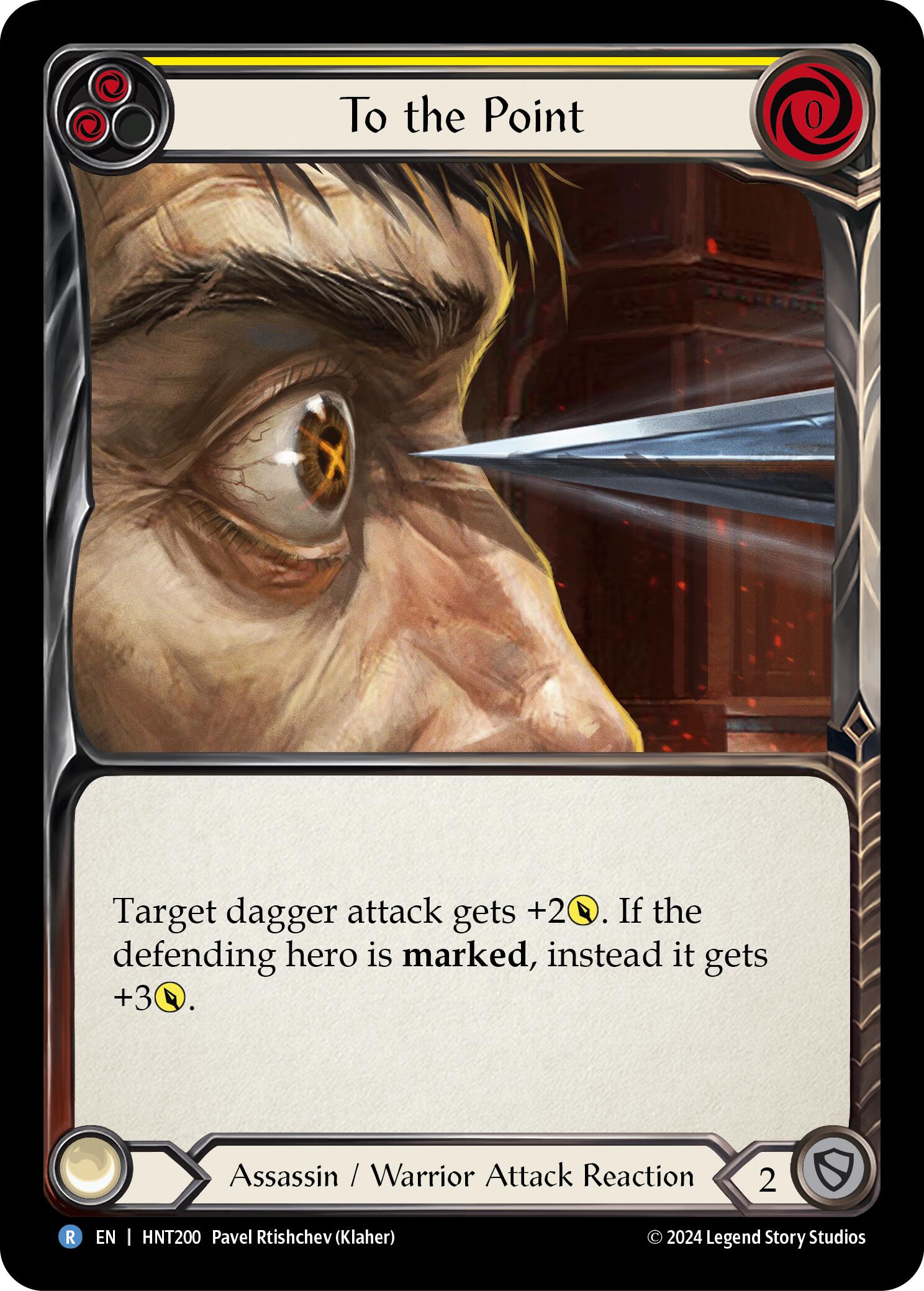 To the Point (Yellow) [HNT200] (The Hunted)  Rainbow Foil | Good Games Cannington