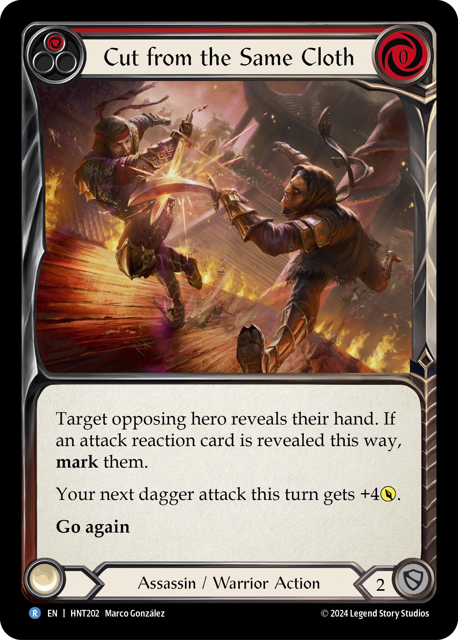 Cut from the Same Cloth (Red) [HNT202] (The Hunted)  Rainbow Foil | Good Games Cannington