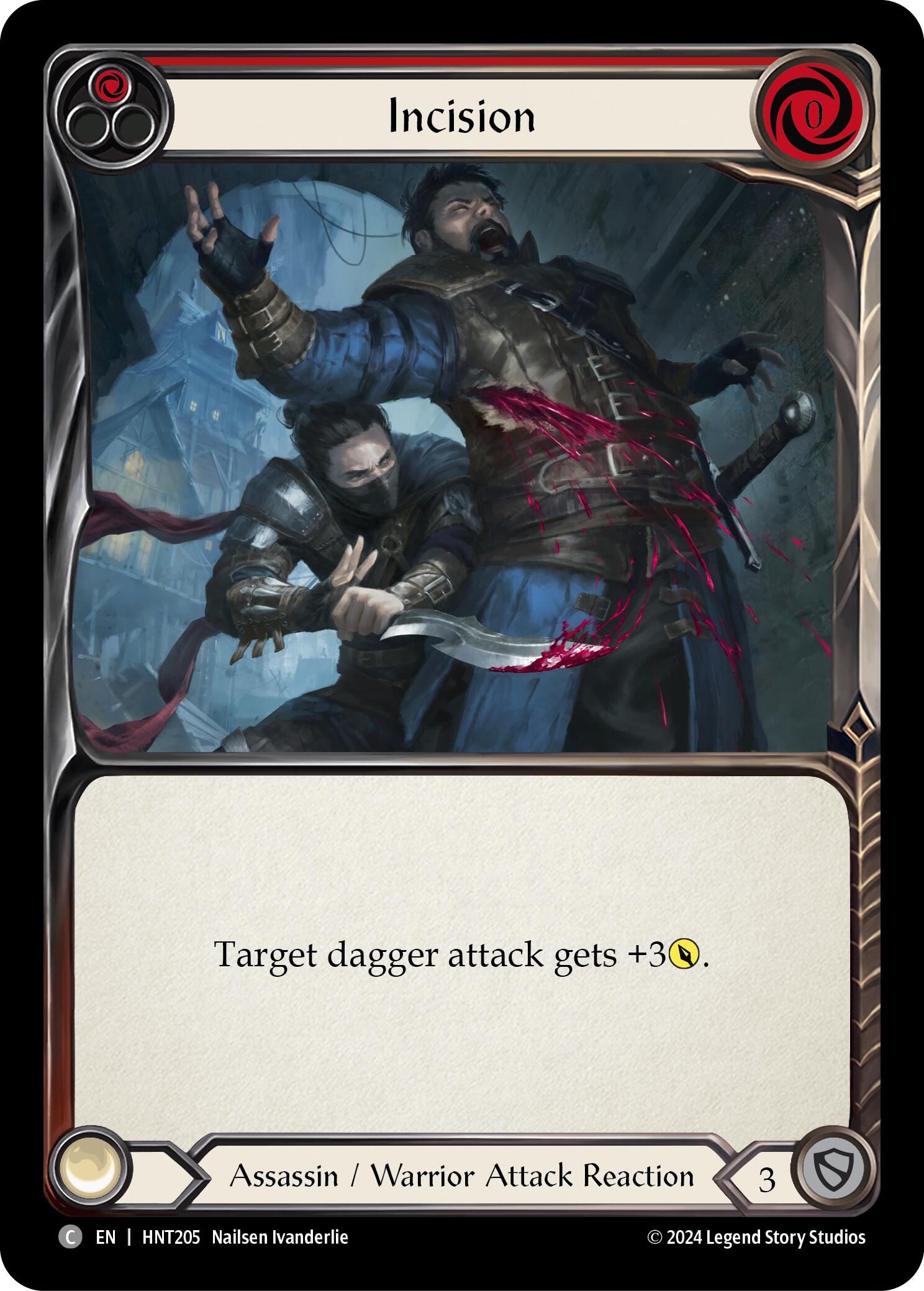Incision (Red) [HNT205] (The Hunted)  Rainbow Foil | Good Games Cannington