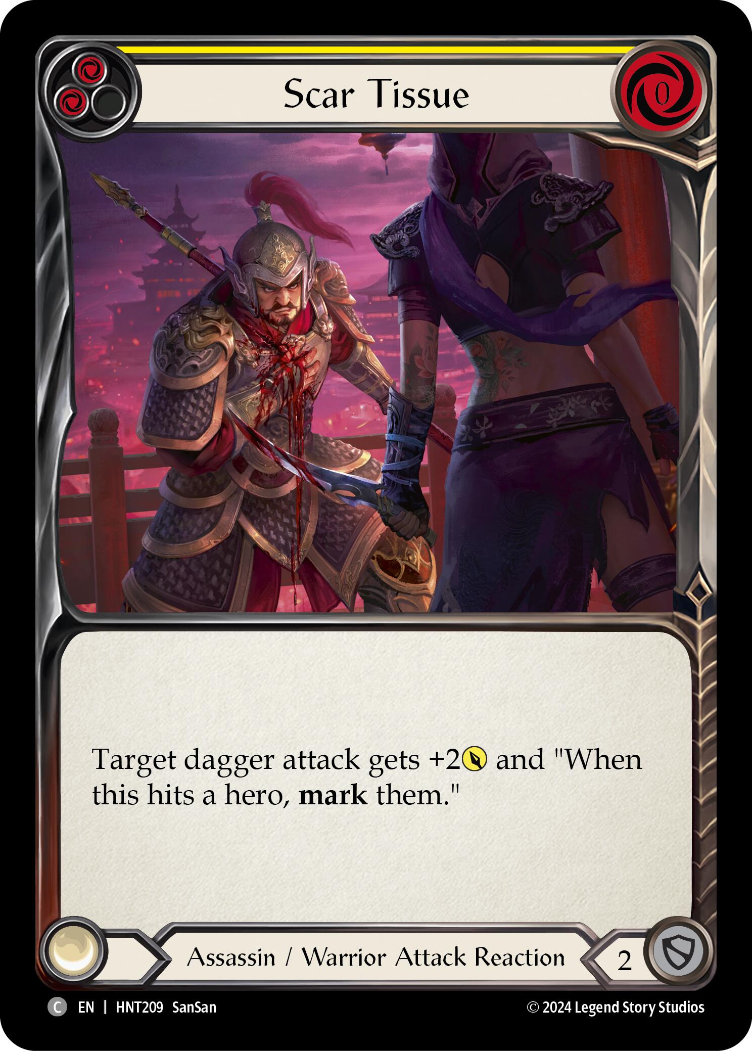 Scar Tissue (Yellow) [HNT209] (The Hunted)  Rainbow Foil | Good Games Cannington