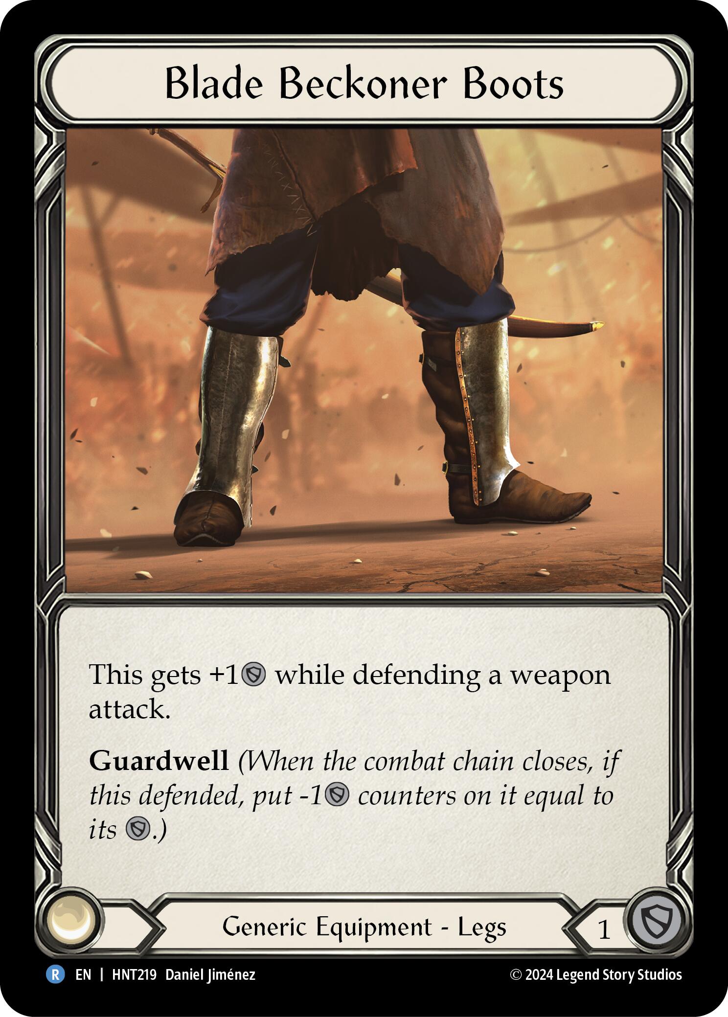 Blade Beckoner Boots [HNT219] (The Hunted)  Cold Foil | Good Games Cannington