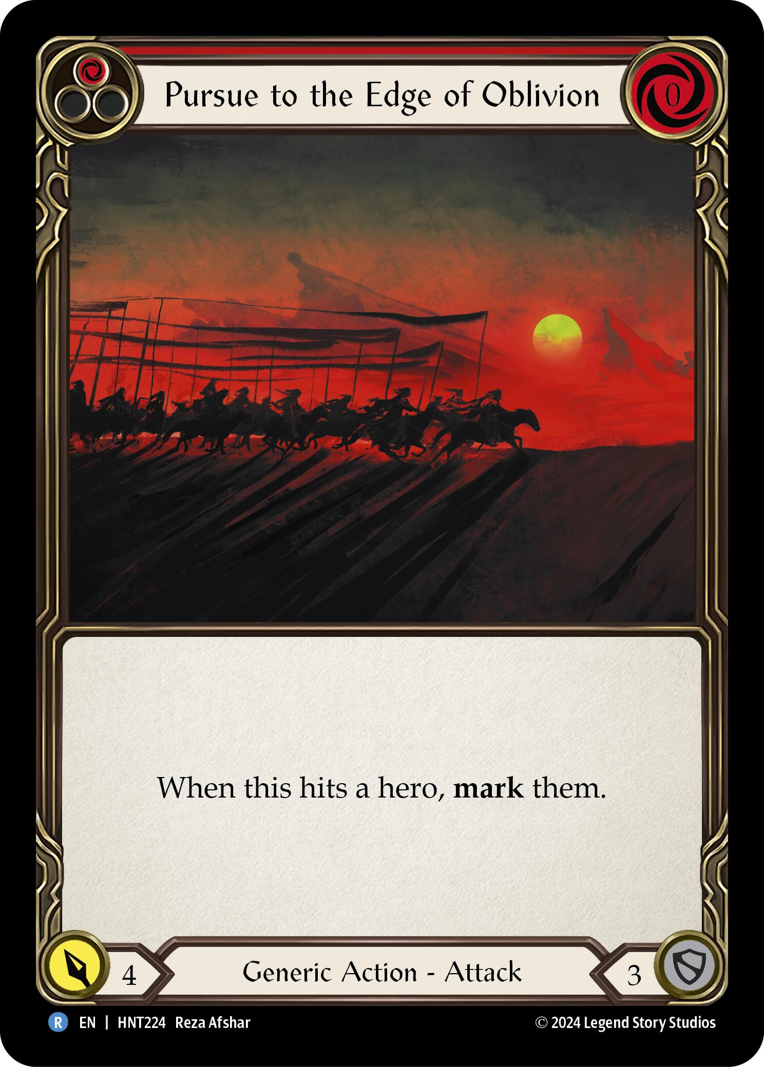 Pursue to the Edge of Oblivion (Red) [HNT224] (The Hunted) | Good Games Cannington