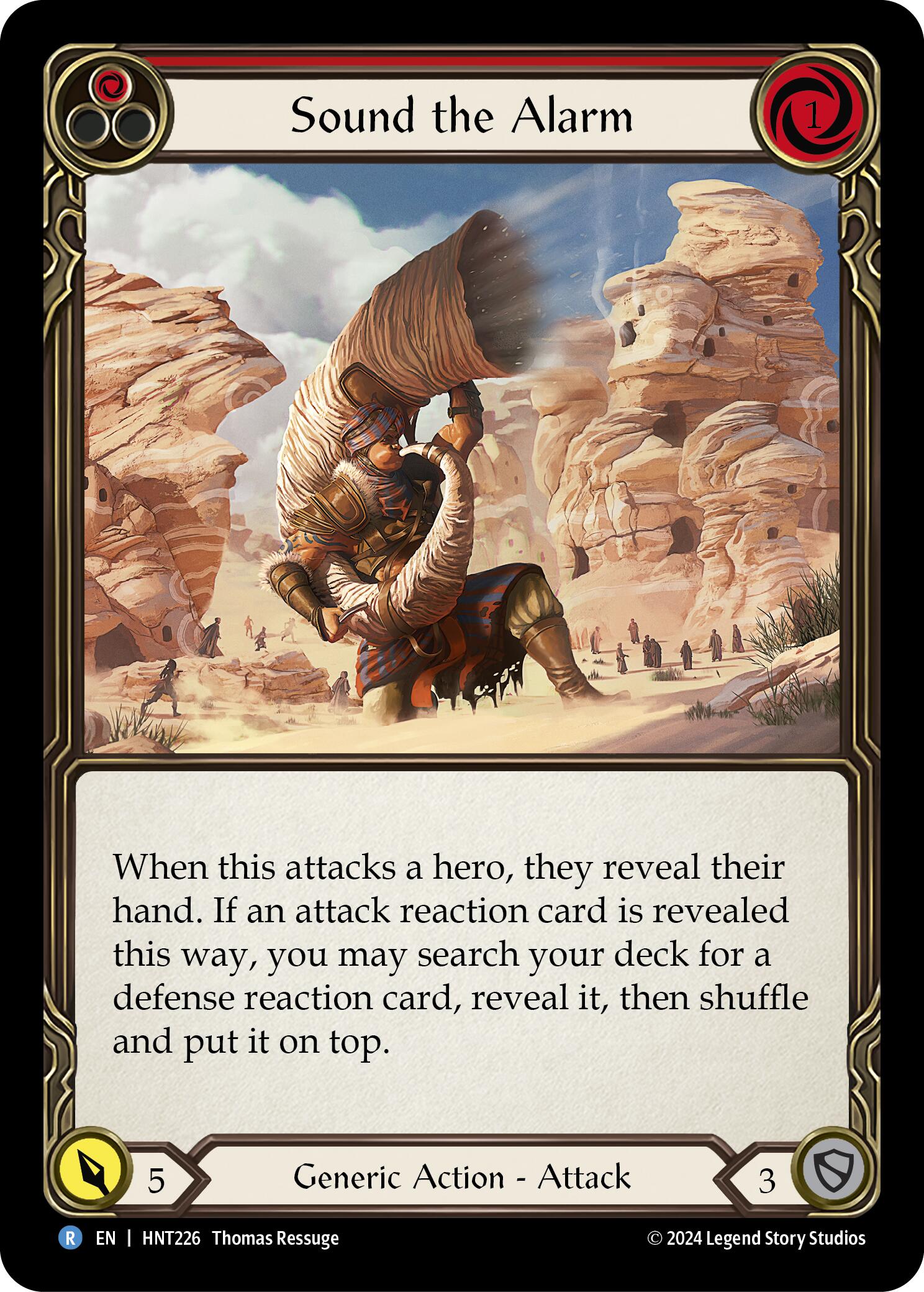 Sound the Alarm (Red) [HNT226] (The Hunted)  Rainbow Foil | Good Games Cannington